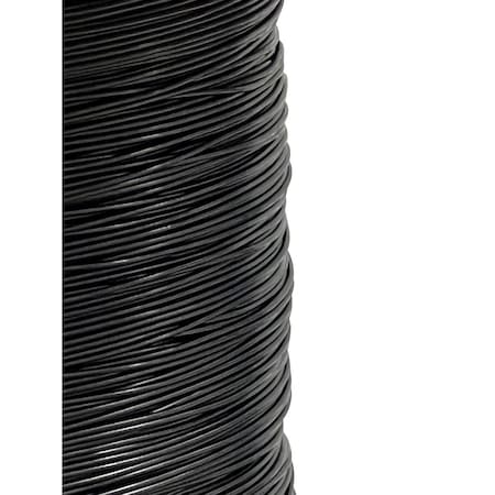 LAUREOLA INDUSTRIES 1/8" to 3/16" PVC Coated Black Color Galvanized Cable 7x7 Strand Aircraft Cable Wire Rope, 500 ft ZAG018316-77-GPB-500